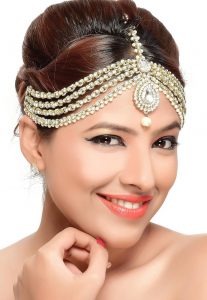 Stone Studded Layered Matha Patti Stone Studded Layered Matha Patti