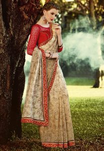 Embroidered Chiffon Saree Embroidered Chiffon Saree