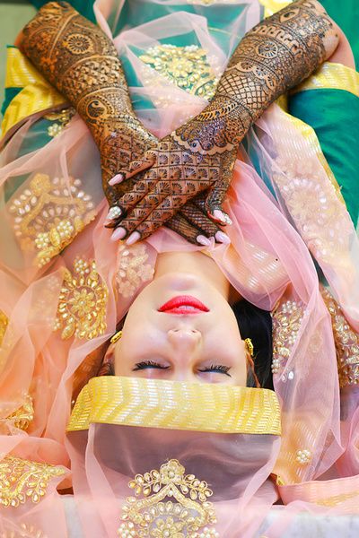Indian Bride And Her Mehendi (Source: Pinterest) Indian Bride And Her Mehendi (Source: Pinterest)